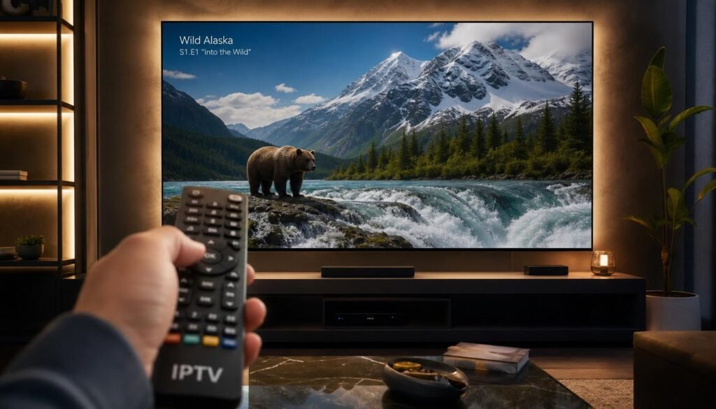 4K IPTV streaming on high-definition television