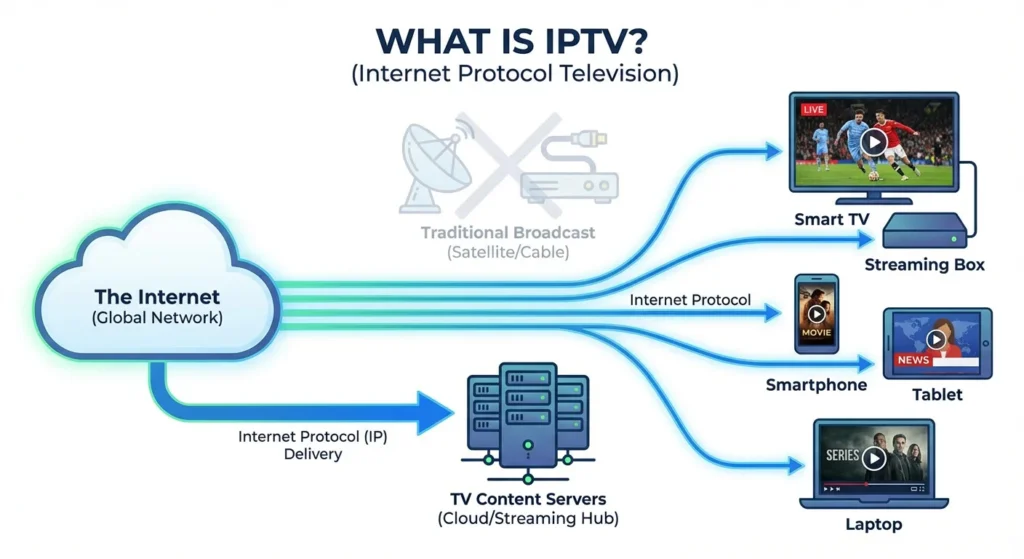How IPTV works - Internet Protocol Television explained simply