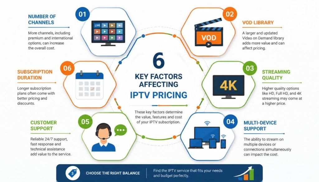 Factors that influence IPTV subscription pricing
